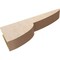 Ekena Millwork 6"W x 36"D x 12"H Thin Crestline Rough Cedar Woodgrain TimberThane Corbel, Primed Tan CORUR06X36X12CRERCPR - alternate 2